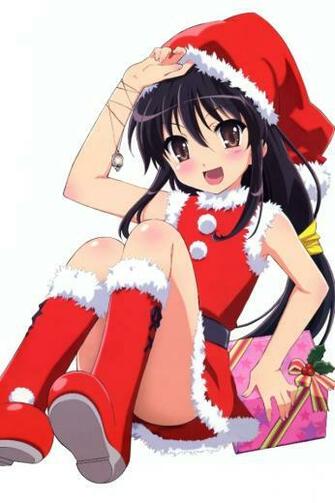 Christmas Anime Wallpaper Shana iPhone Merry