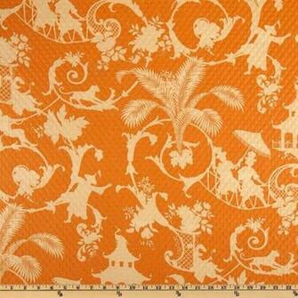 Waverly Sun N Shade Quilted Palm Palace Mango