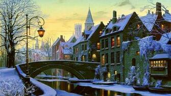 Winter City Wallpaper