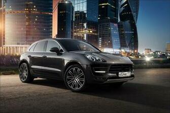 Porsche Macan Offroad Moscow City Russia Car Nigth Ligth HD Wallpaper