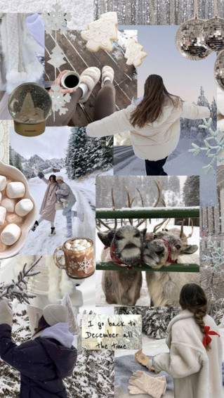 Snowfall Symphony Winter Collages White Collage I Take