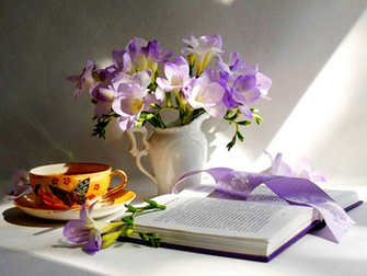 Beautiful Flowers To Tea Wallpaper HD