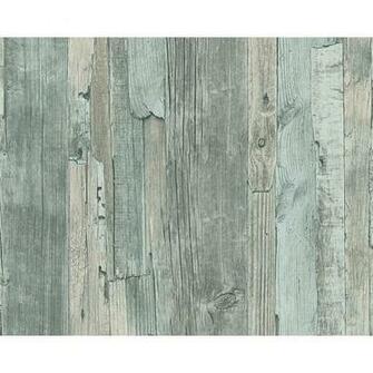 Distressed Driftwood Wood Panel Faux Effect Embossed Wallpaper
