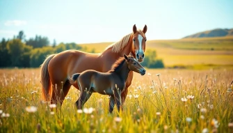 Horse And Foal Wallpaper