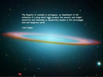 Text Quotes Marijuana Carl Sagan Sombrero Galaxy Wallpaper