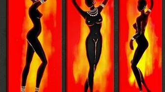 African Art Artwork Dancers Modern