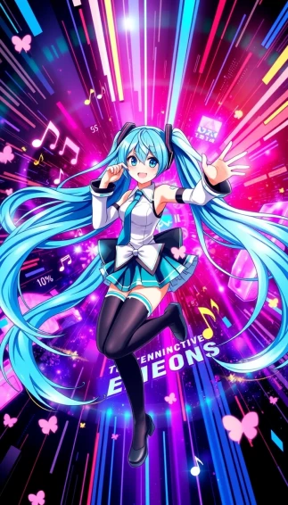 Hatsune Miku Phone Wallpaper