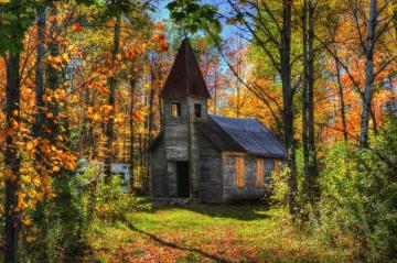 Autumn Church Wallpaper 4k HD Background On