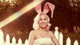 Miley Cyrus Easter Bunny Wallpaper HD