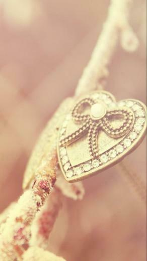Necklace Gold Pink iPhone Wallpaper