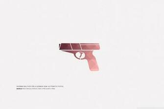 Minimal Artistic Mosaic Walther P99 4k HD Desktop Wallpaper For