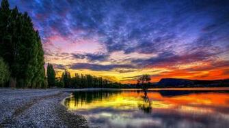 Twilight Landscape Beautiful Sunset Coast Desktop Wallpaper Gallery