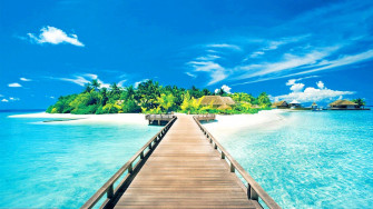 Tropical Island Wallpaper
