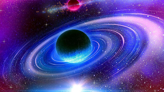 Galactic Rings Wallpaper