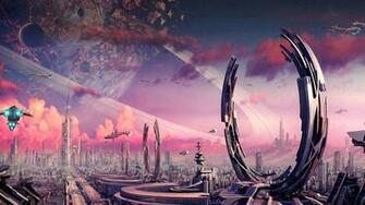 Related Pictures Futuristic City Wallpaper