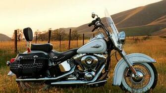 Harley Davidson Heritage Softail Vehicle Flstc Wallpaper With