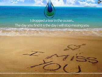 Miss You Wallpaper