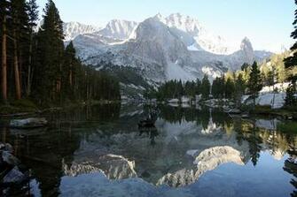 Wallpaper Lake Reflection Sequoia National Park Kings Canyon