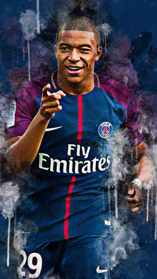 Kylian Mbappe Background Wallpaper
