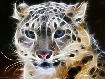 Snow Leopard Wector Abstract Wallpaper Vector Vectors