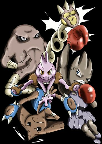 HD Pokemon Hitmonlee Vs Hitmonchan Image