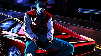 Kavinsky Darkwave Popular Artists Wallpaper Beer Label Design