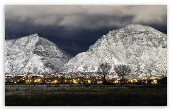 Provo Winter Night HD Wallpaper For Wide Widescreen Whxga