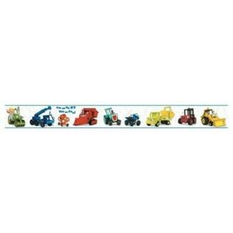 Bob The Builder And Friends On White Wallpaper Border All Walls