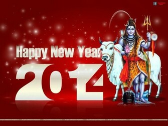 Happy New Year Fireworks Widescreen Background Wallpaper