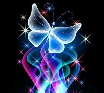 Animal Wallpaper Neon Butterfly Desktop Background HD