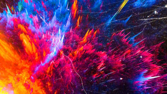 Color Splash Mountains Abstract 4k Laptop Full HD 1080p Wallpaper