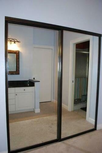 Mirrored Closet Doors Makeover Home Designs Wallpaper