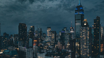 Wallpaper Id Night City Skyscrapers Lights New