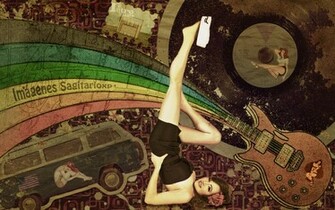 Fondo De Pantalla Pin Up Music Sailor Retro Vintage Wallpaper