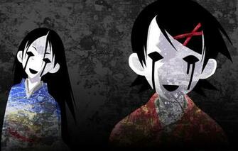 Wallpaper Perfume Ghosts Grey Background Black Hair Madness