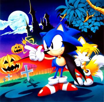 Sonichedge Halloween Artwork From The Sonic Screensaver