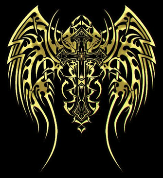 Golden Tribal Cross Wallpaper By Mike1zero