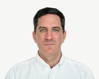 White Man Portrait Collage Element Wallpaper