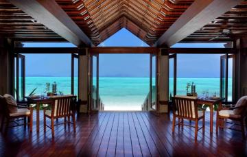 Wallpaper Restaurant Water Villa To Ocean Amanpulo Image