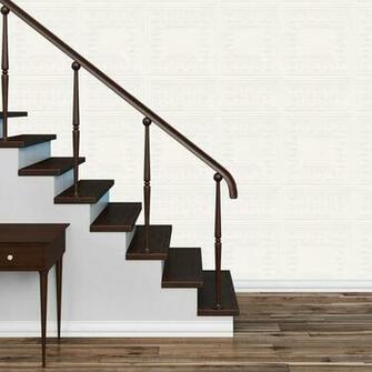 By Brand Belgravia Richmond Whites Paintable Greek Key Wallpaper
