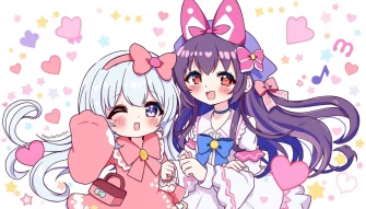 Kuromi And Melody Wallpaper