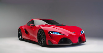 Car Vehicle Red Cars Sports Toyota Ft Gray Background Wallpaper