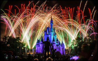 Disney Castle Fireworks Wallpaper On