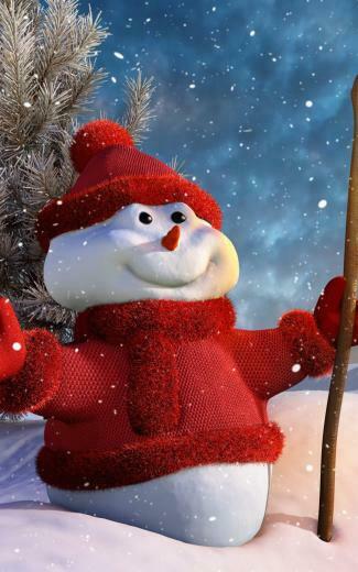 Christmas Snowman HD Wallpaper For Kindle Fire HDx HDwallpaper Net