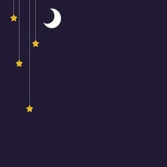 Minimal Moon And Stars Wallpaper