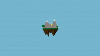 Minimalist Floating Island Illustration Sruimz5ypwxrcs2x Wallpaper