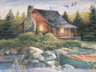 Log Cabin Wallpaper All New