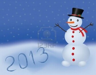 Winter Snowman Wallpaper