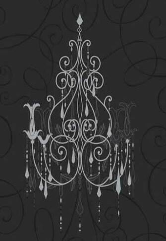 Chandelier M0238 Wallpaper Black Silver By Vymura Searns Decor