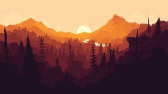 Firewatch Wallpaper Desktop Yellow